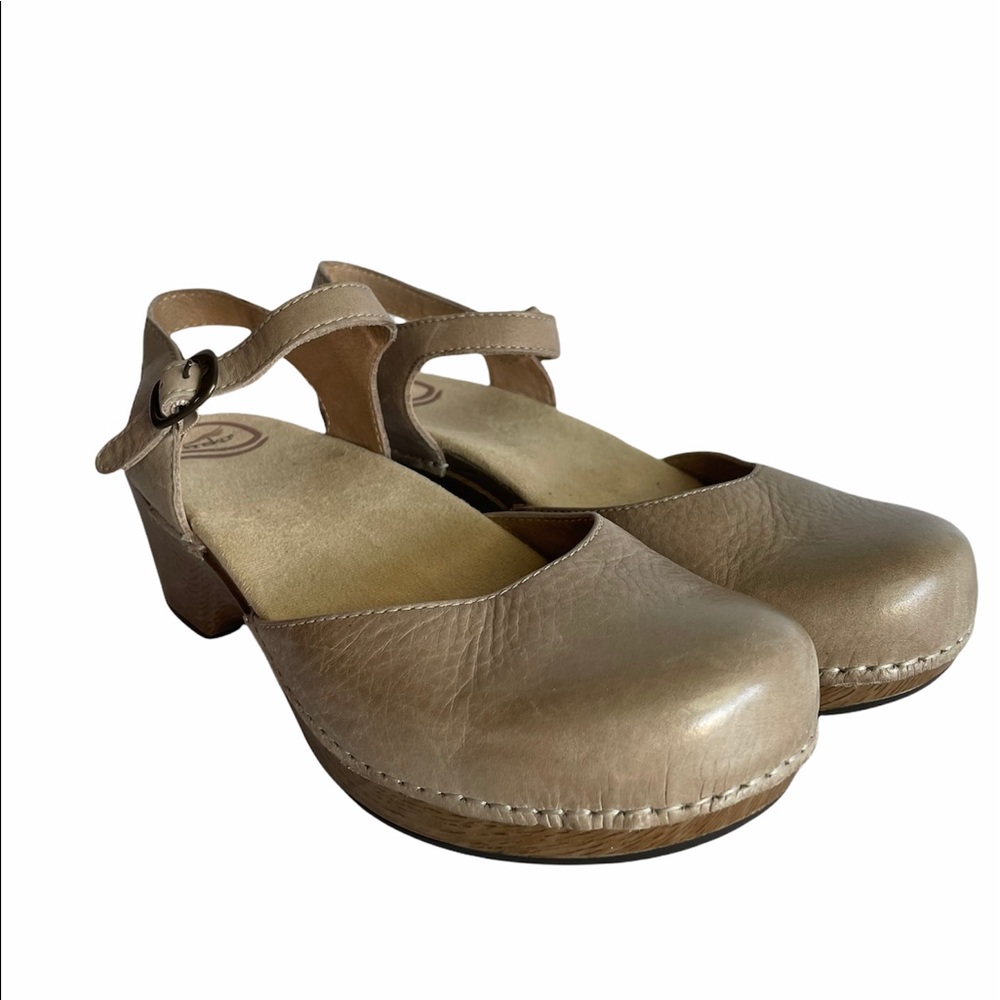 Dansko Mary Jane clog sand dollar tan size 41